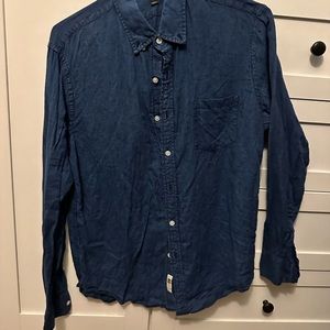 Men’s linen Slim Button Down - J Crew